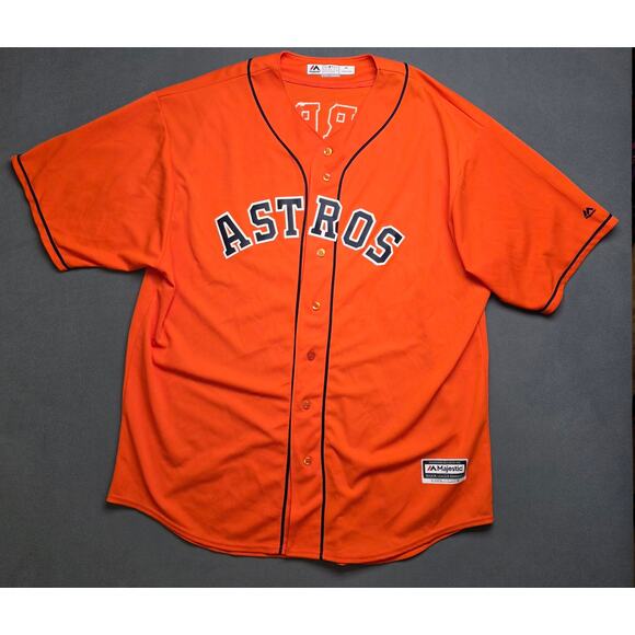 Official Houston Astros Carlos Correa #1 Majestic Orange Jersey Size 3XL * - Picture 1 of 10